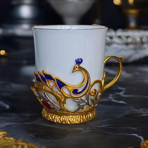 Кофейная чашка "Павлин" купить с доставкой Кофейная чашка "Павлин"