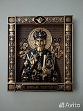 Резная Икона из дерева. Святой Николай Чудотворец